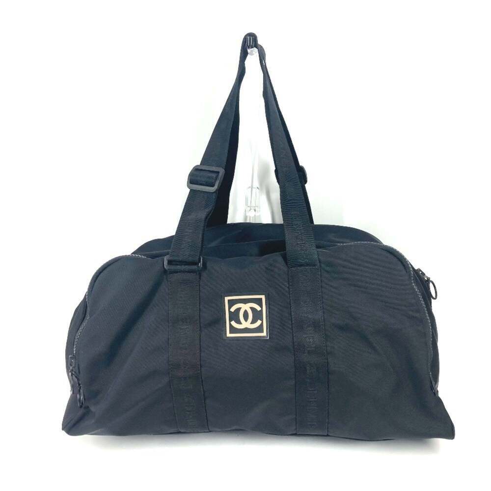 CHANEL Black Logo Shoulder Bag